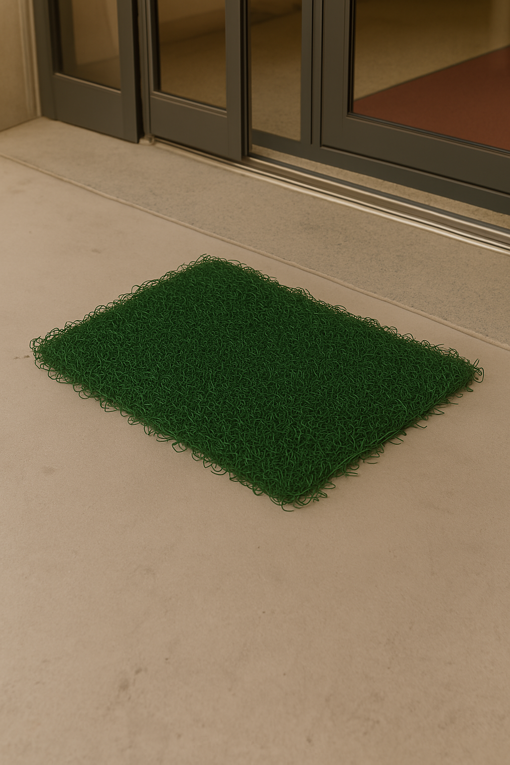 Tapis spaghetti vert