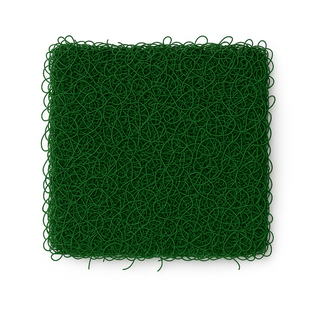 Tapis spaghetti vert