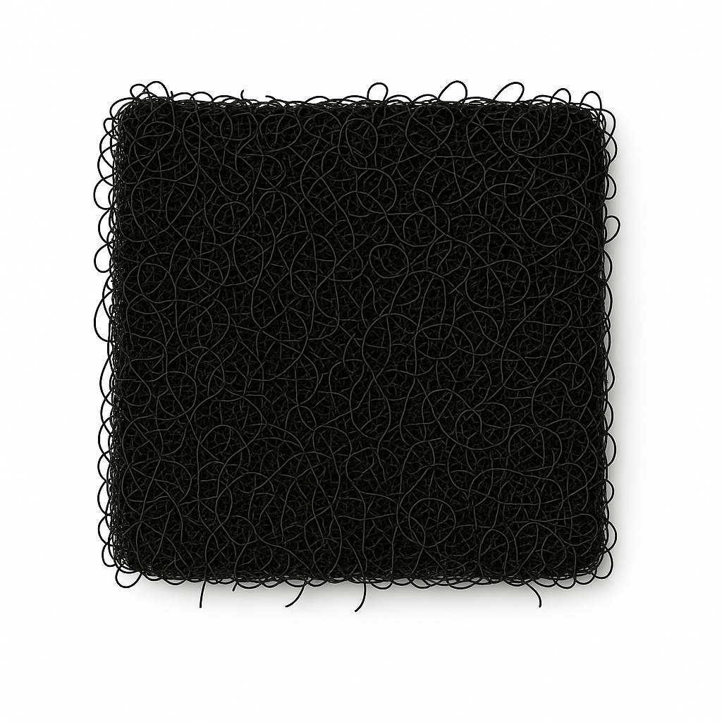 Tapis spaghetti noir