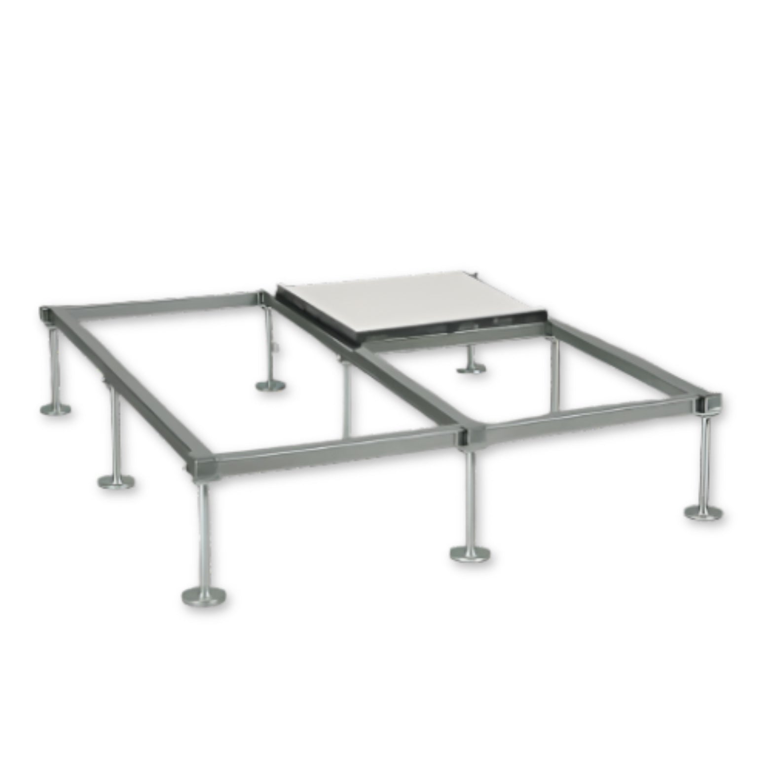 Dalle pour plancher technique sous face aluminium 38mm