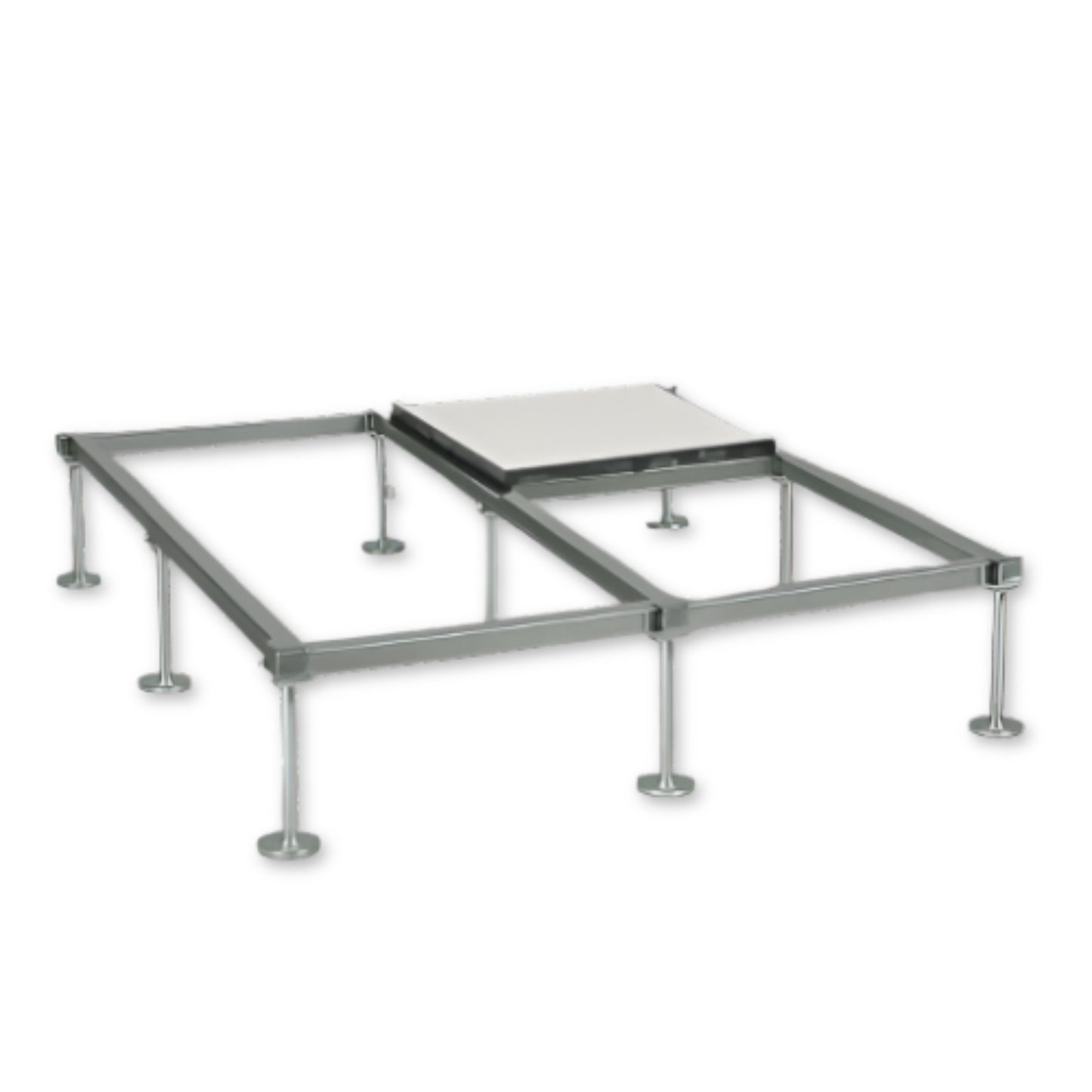 Dalle pour plancher technique sous face aluminium 38mm