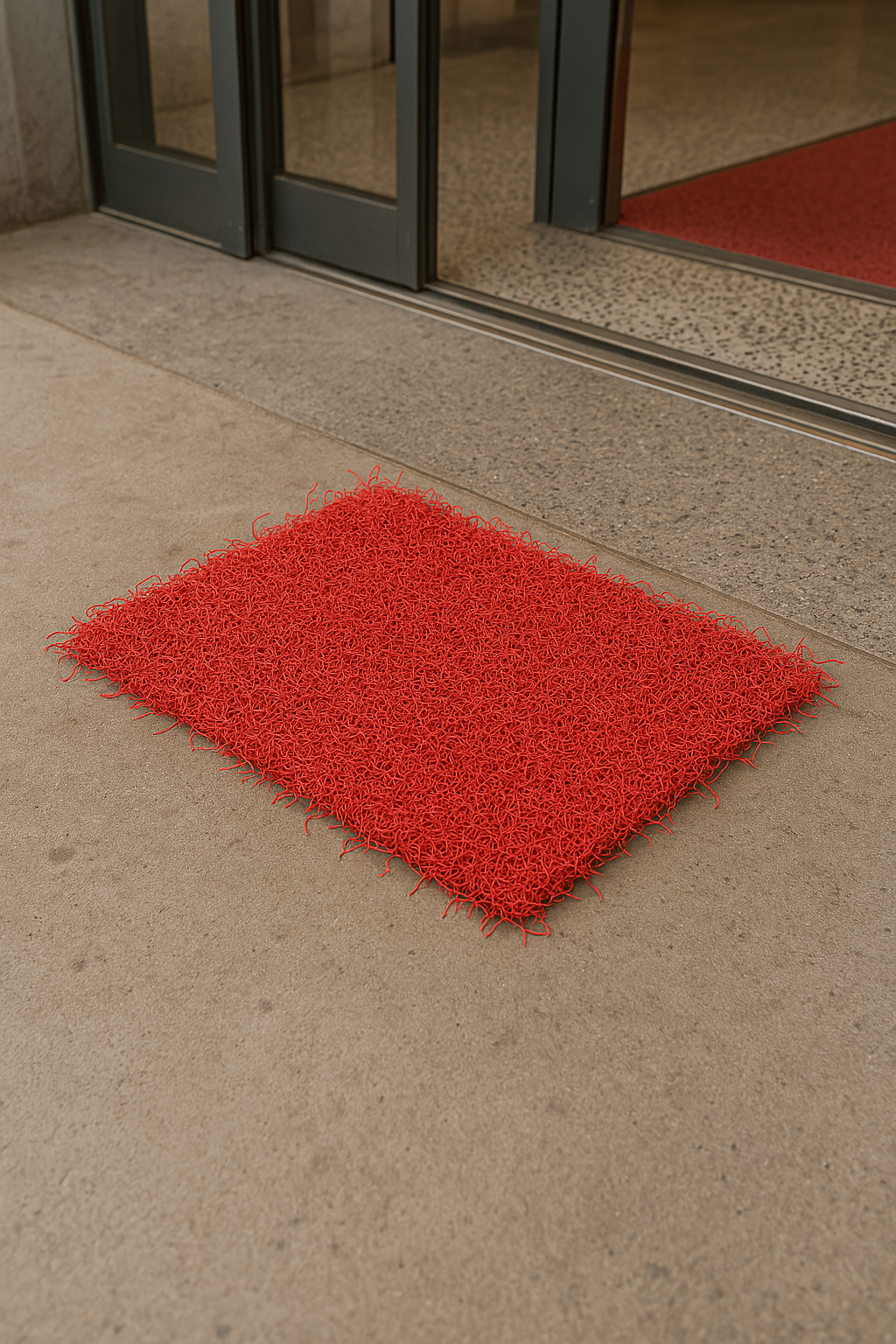 Tapis spaghetti rouge